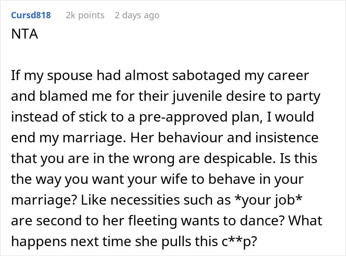 Husband Tells Wife They Need To Leave The Party To Catch A Flight But Gets Ignored, Leaves Alone