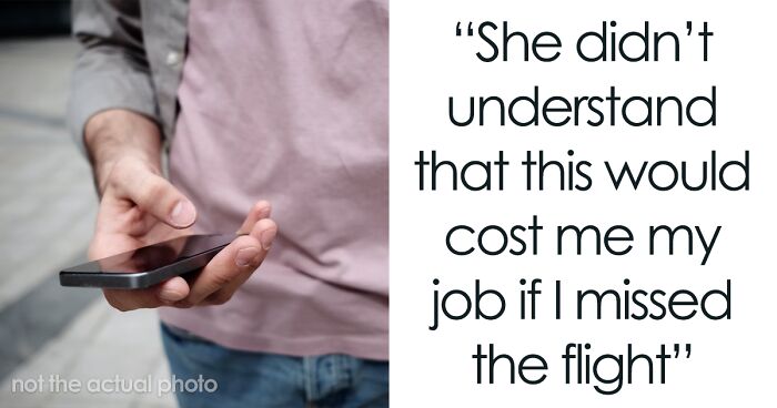 Husband Tells Wife They Need To Leave The Party To Catch A Flight But Gets Ignored, Leaves Alone