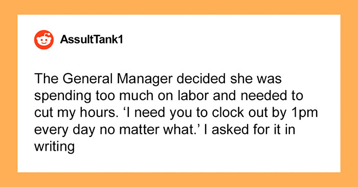 Worker Complies With Manager’s Demand To Be Off The Clock By 1 PM, Teaches Her A Lesson