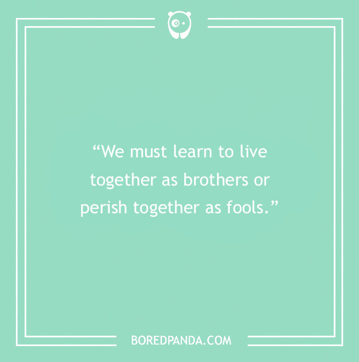 Martin Luther King Quote About Living Together 