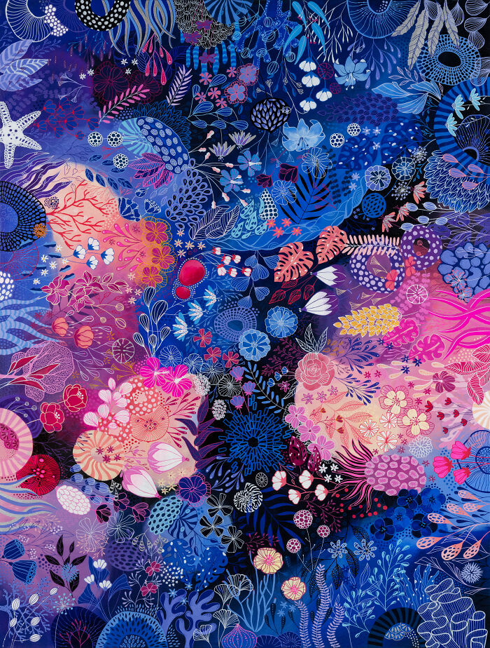 I Spend Hundreds Of Hours Painting Flowers, And Here Are 6 Of My Paintings