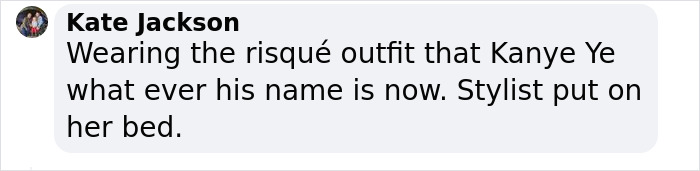 A comment on Kanye West&rsquo;s wife Bianca Censori's daring outfit choice.