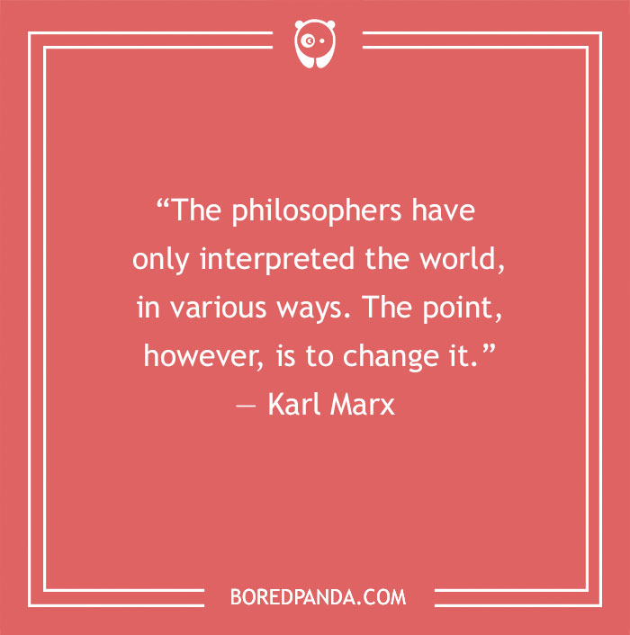 Karl Marx quote about philosophers
