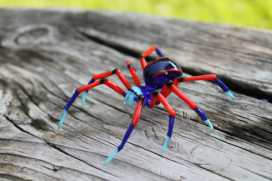 I Made A Spider Figurine: Across The Glass-Verse