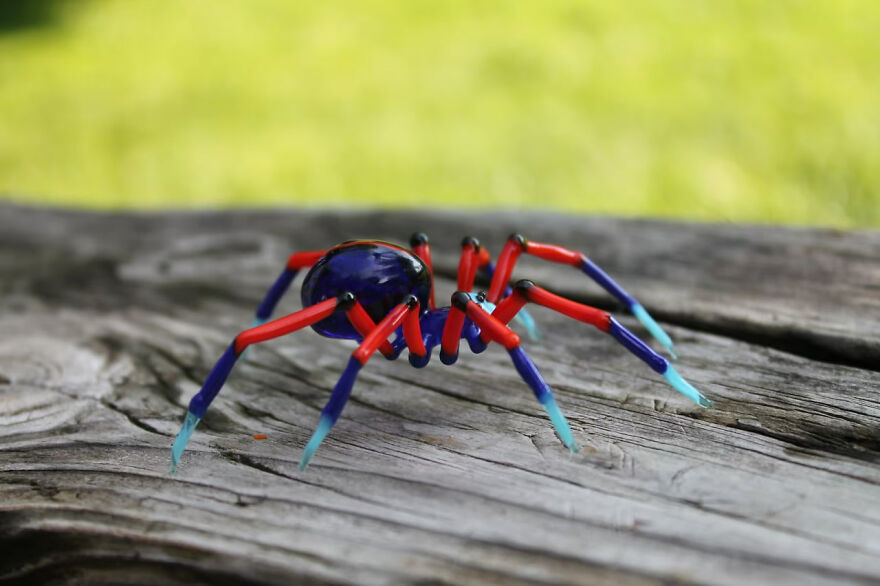 I Made A Spider Figurine: Across The Glass-Verse