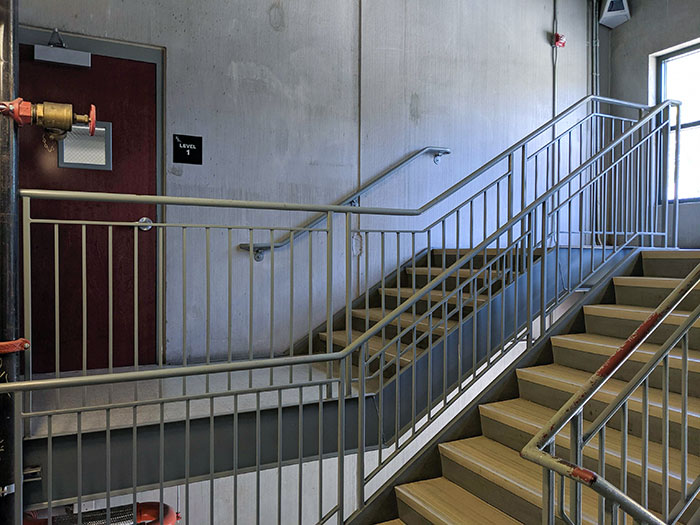 You Have To Go Up The Stairs, And Then Down The Stairs To Get To The Door