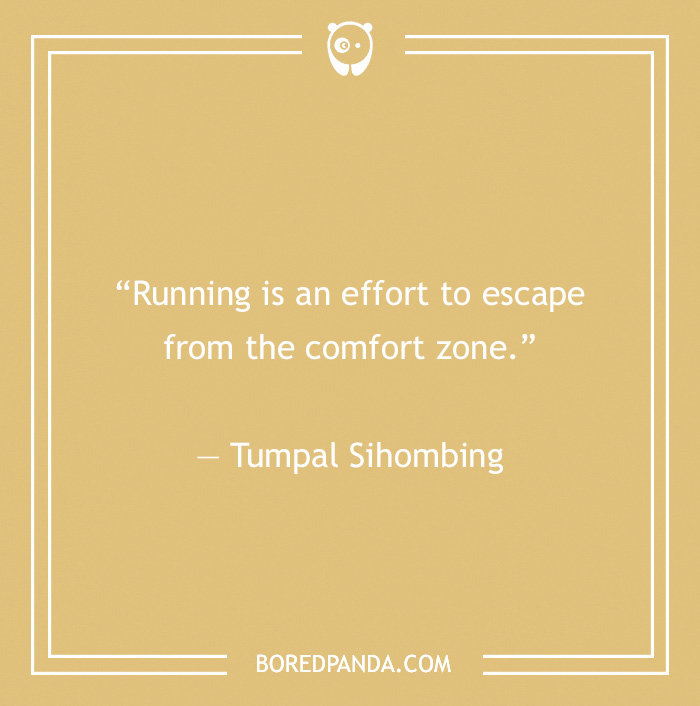 Tumpal Sihombing quote on running 
