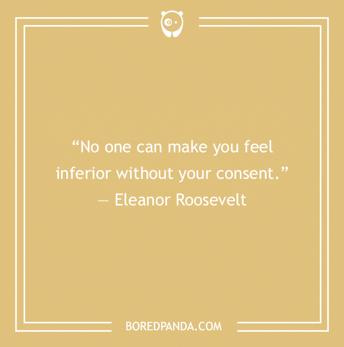 Self love quote by Eleanor Roosevelt on a beige background promoting kindness and self-love with main SEO keywords.