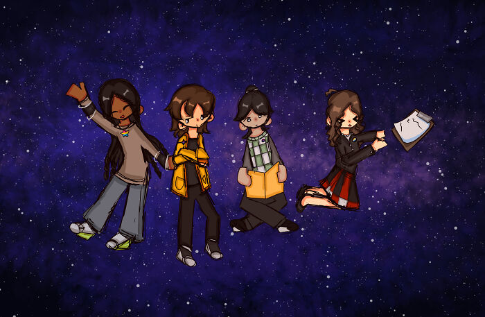 Me And My Friends Did A Theatre Camp, So I Drew Our Characters