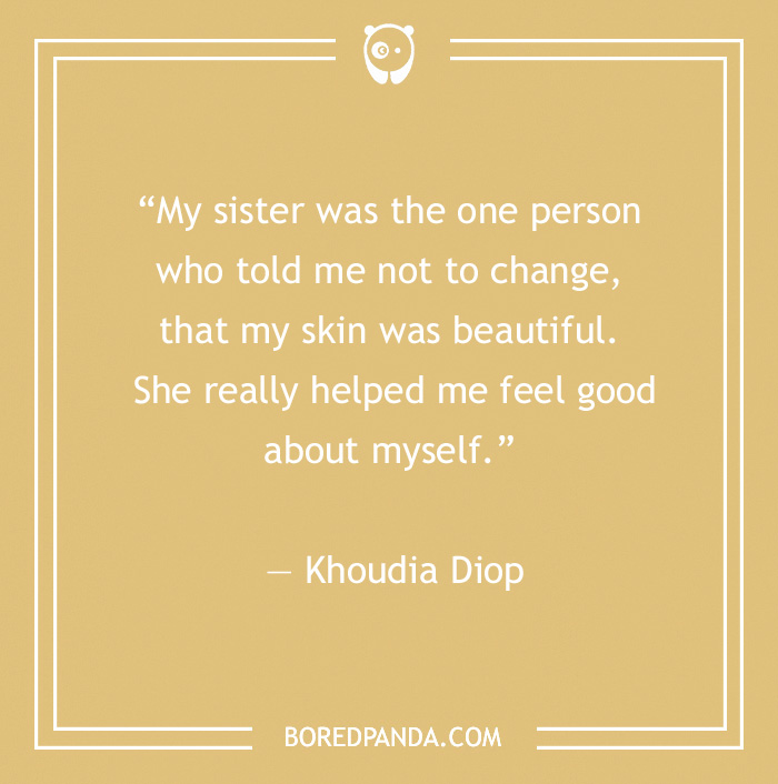 quote about sister helps to feel good 