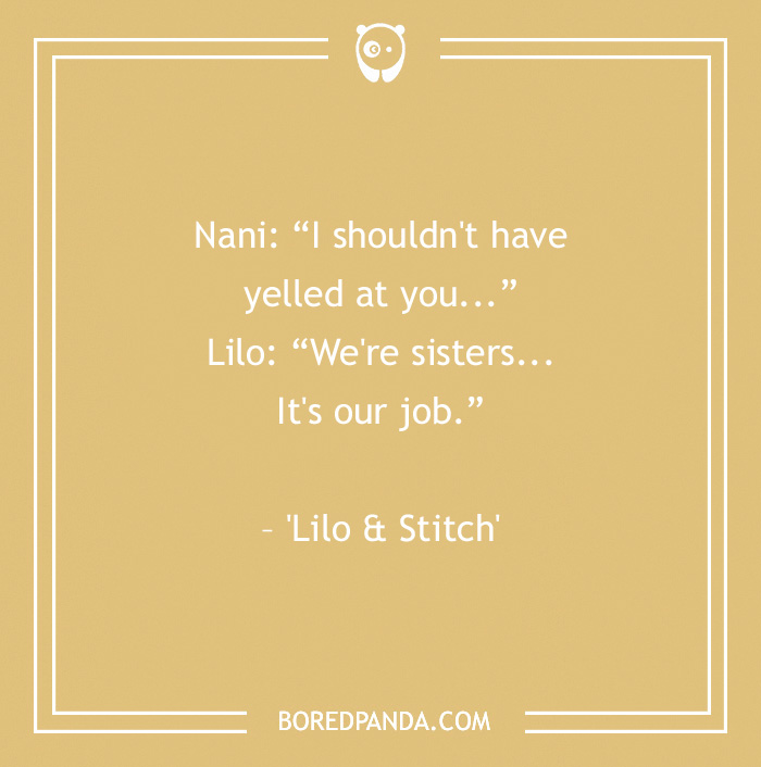 quote about yelling is sisters' job 