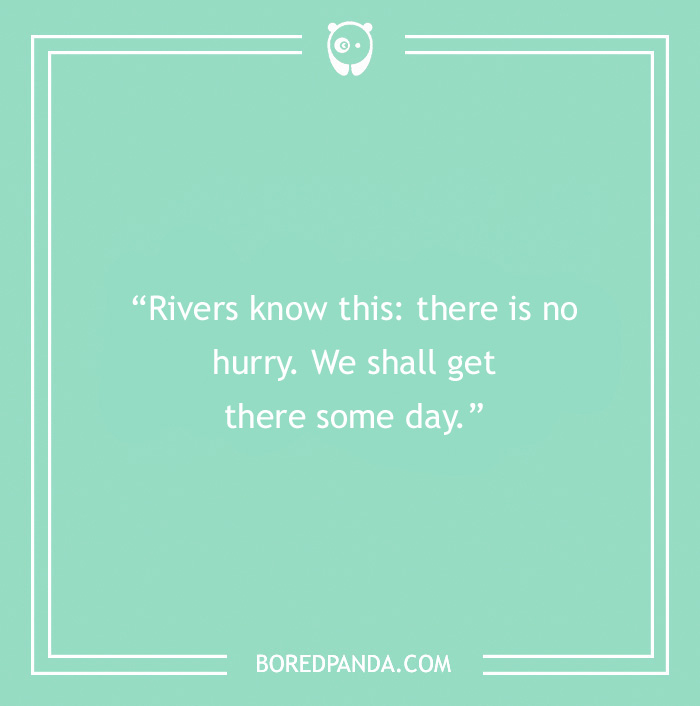 motivational quote about rivers