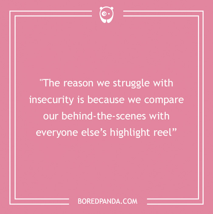 motivational quote about insecurities 