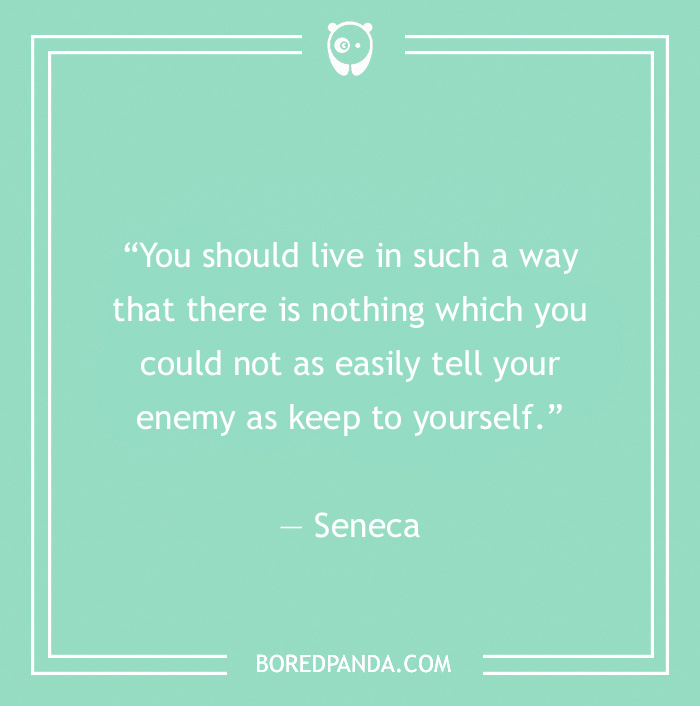 Seneca quote on being true to yourself - 17