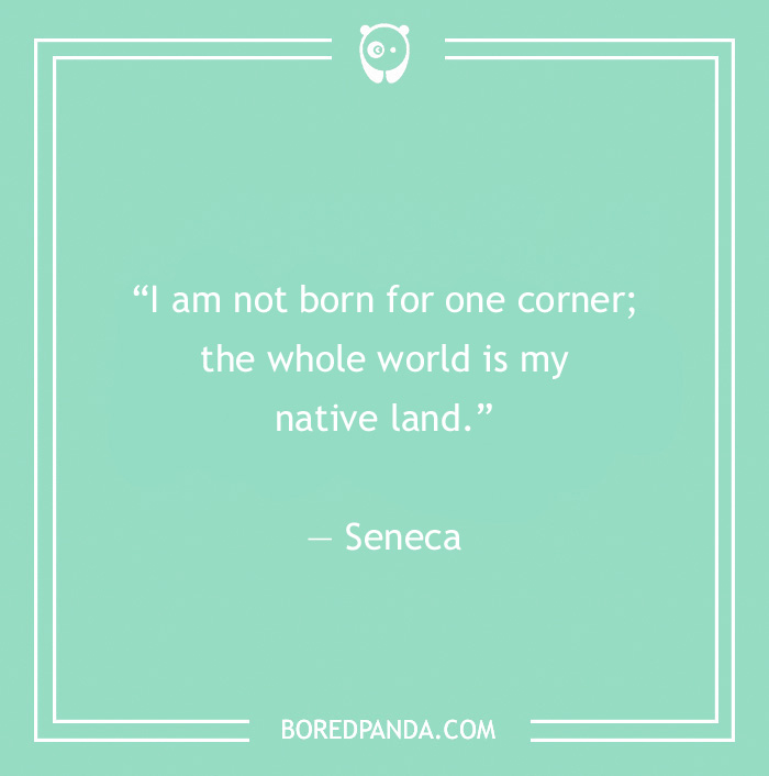 Seneca quote on belonging to this word - 21