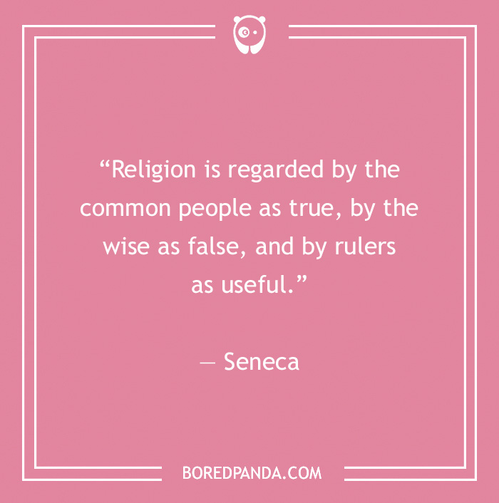 Seneca quote on religion - 8