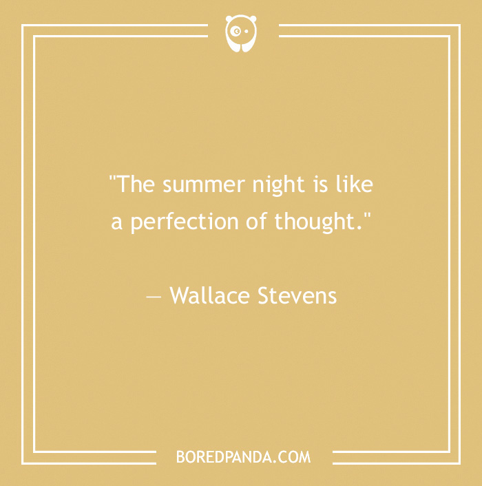 Quote about perfection of thought in summer night - 1