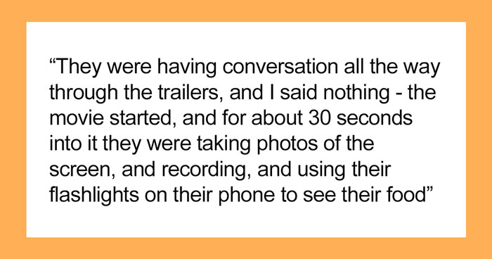 “Went To Cinema, Got Called ‘Negative’ For Asking 3 People To Stop Talking And Using Their Phones”