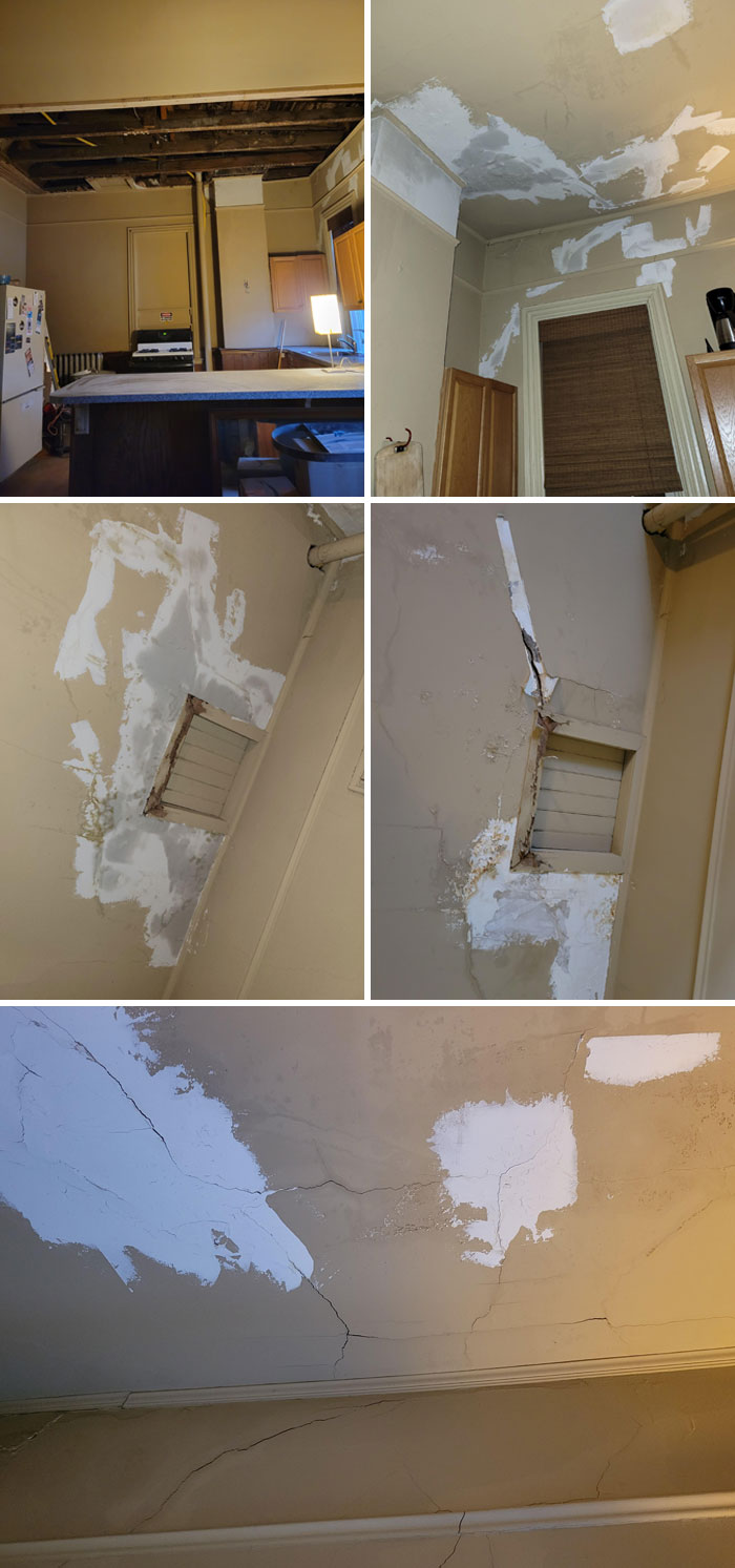 Landlord Didn't Listen To My Concerns About Water Damage, Now I'm Without A Ceiling And He's Out