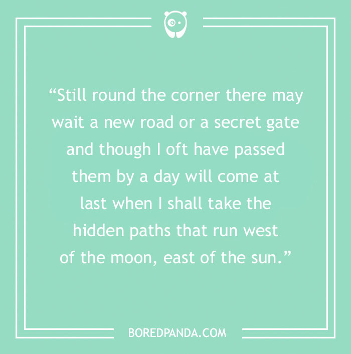 Tolkien quote about road