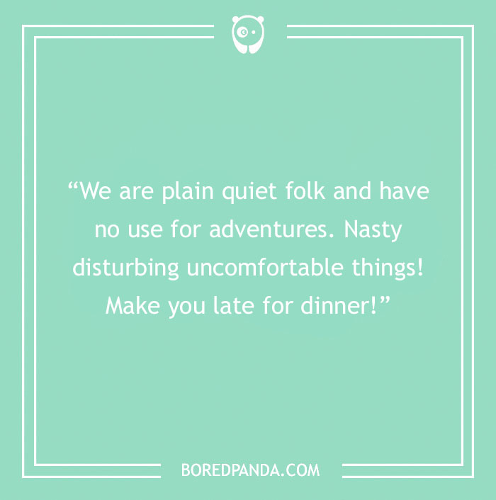 Tolkien quote about adventure