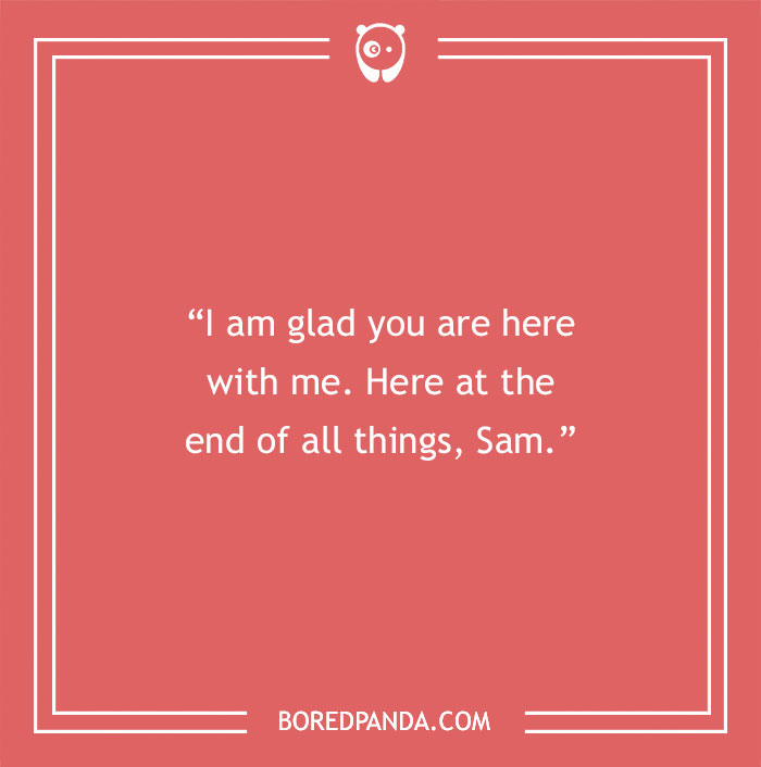 Tolkien quote about friendship