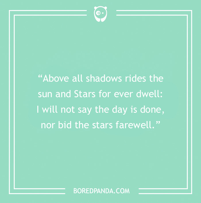 Tolkien quote about life