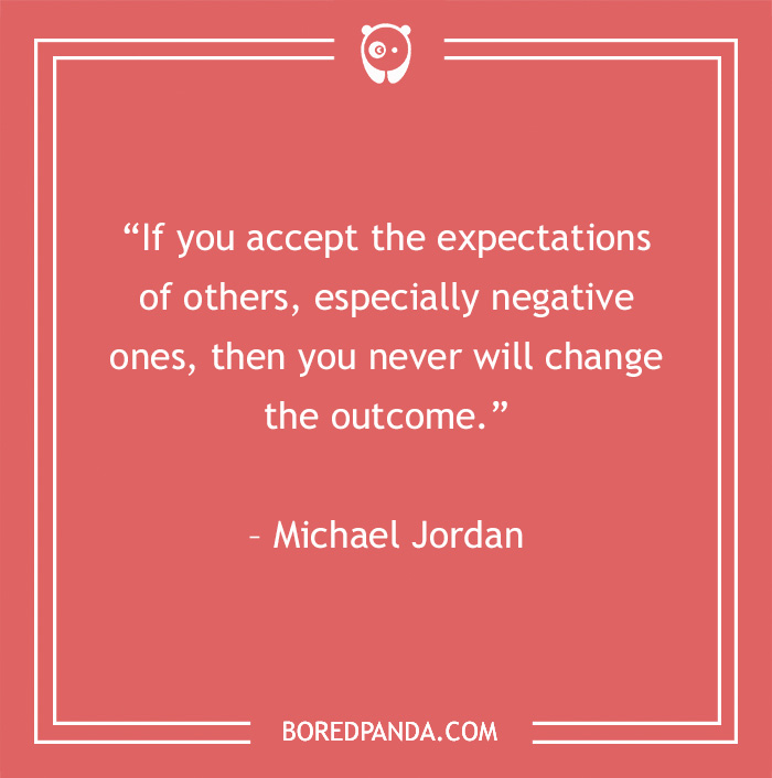 Quote about toxic people and negativity by Michael Jordan on a red background.