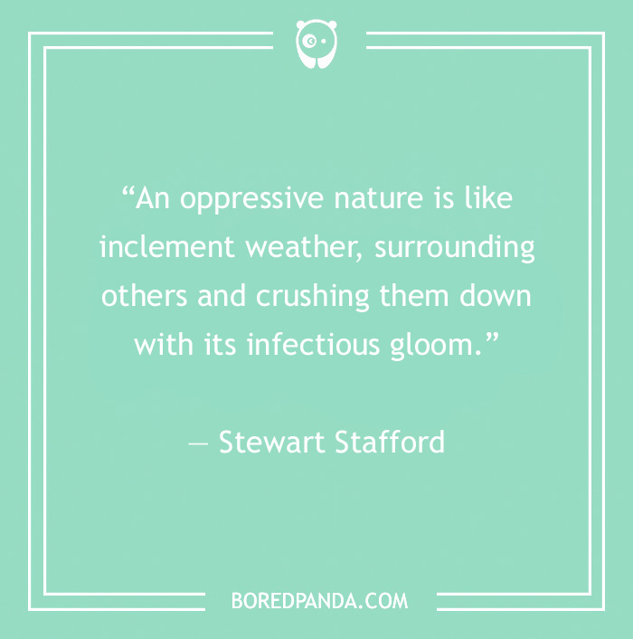 Quote by Stewart Stafford on toxic people, displayed on a mint green background with decorative borders.