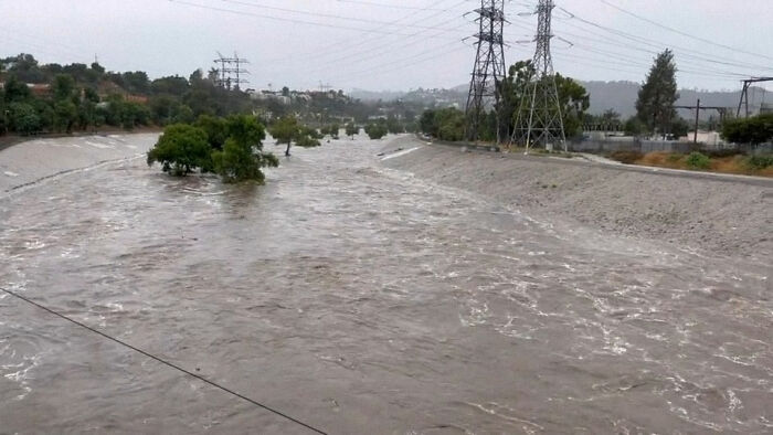 Earthquake And Storm Hit California, People Are Forced To Climb Trees To Escape Floodwaters And Mudslides