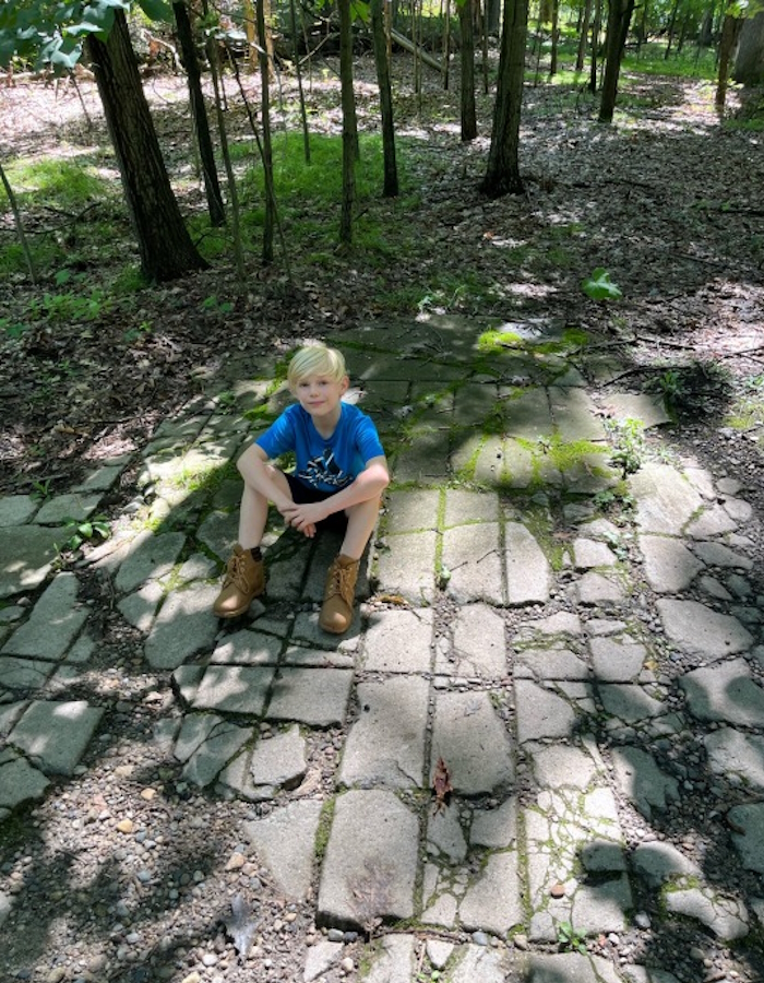 Found This Random Peice Of Paved Road About 8 Miles In The Woods