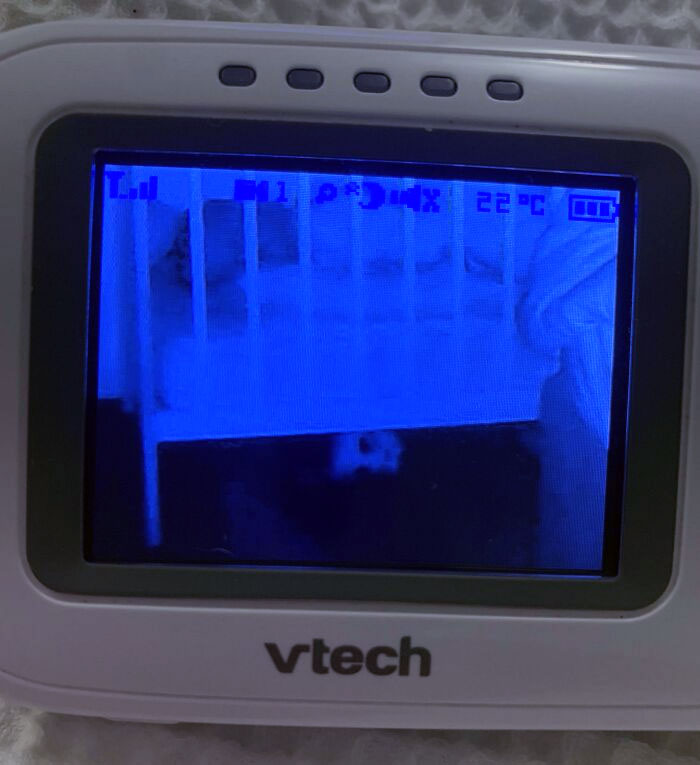 My Daughter's Stuffed Dog Rolled Under Her Bed. Checking The Monitor Gave Me A Damn Heart Attack