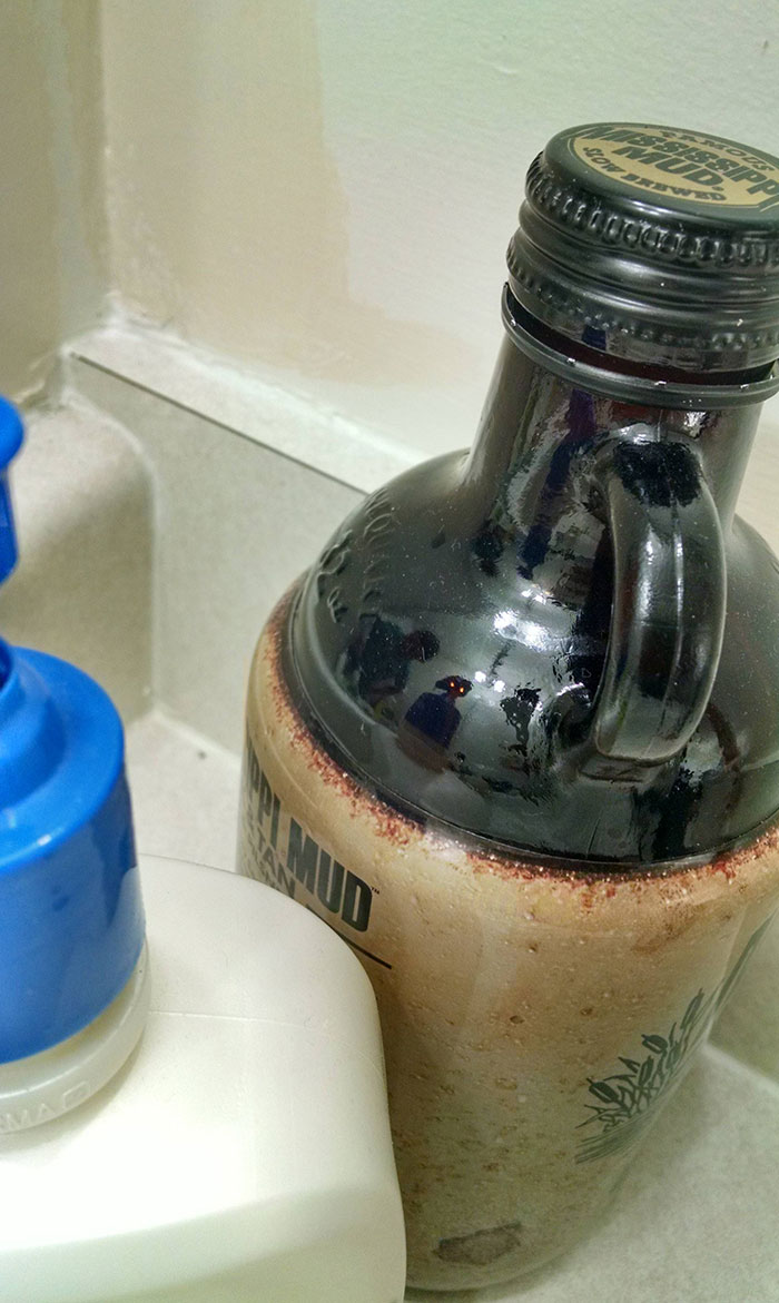 Brushing My Teeth At The Sink, Almost Had A Heart Attack With This Reflection