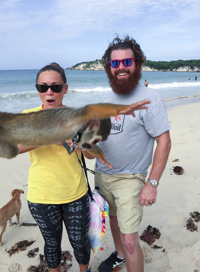We Got Photobombed By A Spider Monkey On Vacation In The Dominican Republic
