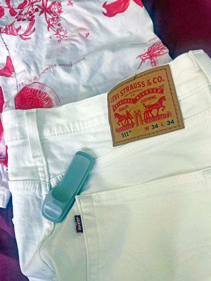 I Went On Vacation And Shopped At Macy's In California. Only To Come Back Home To Ontario, Canada And Realize They Forgot The Security Tag