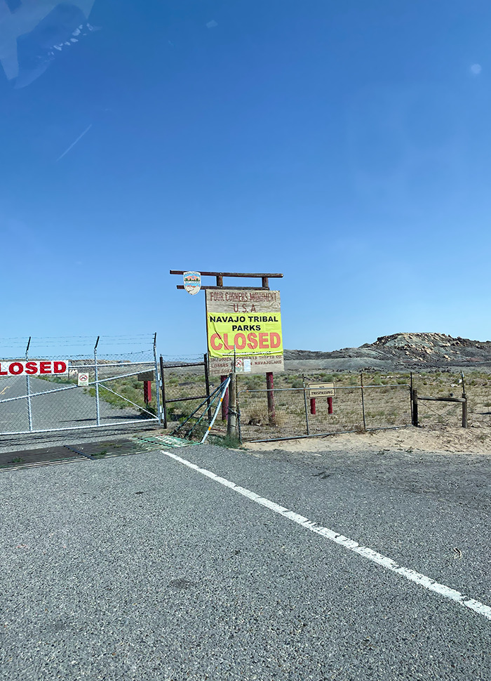 I Drove A Couple Hundred Miles Out Of The Way On Our Road Trip Just For The Four Corners Monument To Be Closed