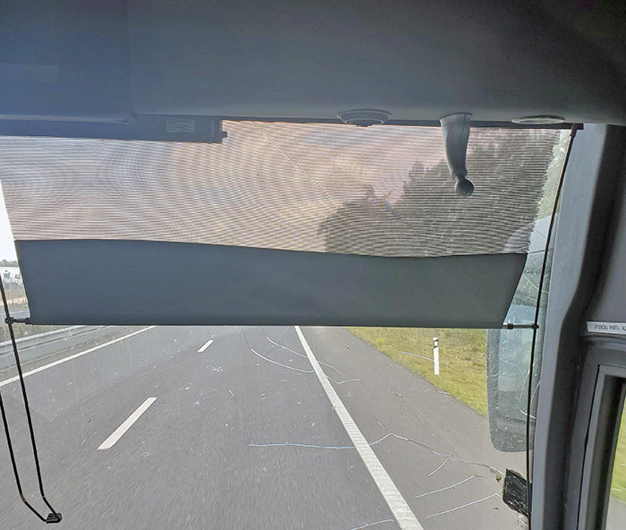 I Was Traveling By Bus On Vacation And Paid An Extra To Reserve Premium Seats So I Could Get Front Seats For The Best View. This Is What I Got