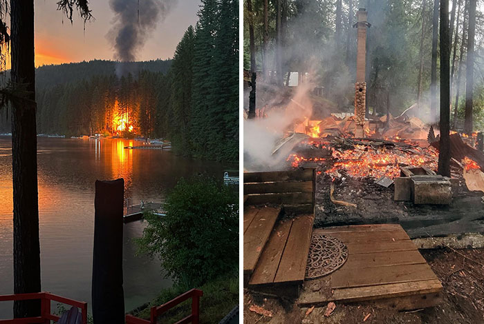 100-Year-Old Family Cabin Burned To The Ground On The First Day Of Vacation