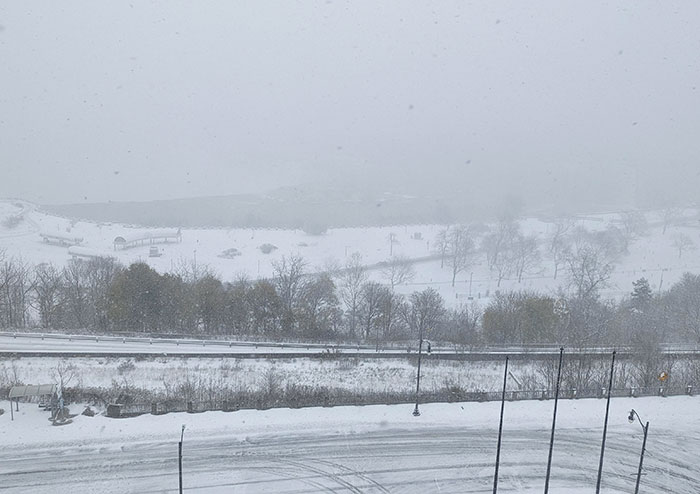 I Upgraded My Room For An Extra $30 Per Night To Get The Fallsview. Look At This Morning View