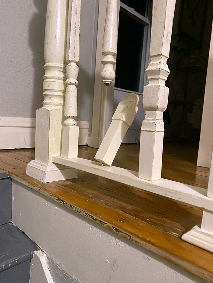 I Fell Down The Stairs At A Ski Rental House Right After Arriving. I Broke The Railing And Badly Hurt My Right Hip. Now We Will Have To Pay The Security Deposit On Top Of That