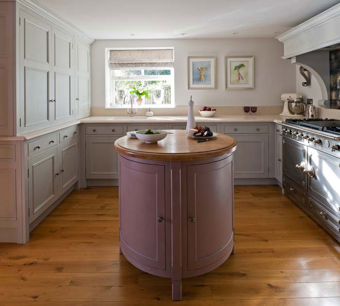 circular pink wooden kitchen island circular pink wooden kitchen island
