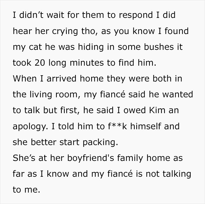 Woman Chooses Her Elderly Cat Over Fianc&eacute; And His Pregnant Daughter, Gets Full Support Online