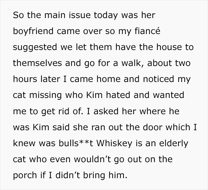 Woman Chooses Her Elderly Cat Over Fianc&eacute; And His Pregnant Daughter, Gets Full Support Online