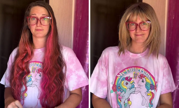 Woman Finds A Hilarious Way To Show Company Their Rule Against Colored Hair Is Ridiculous