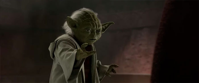 Yoda talking