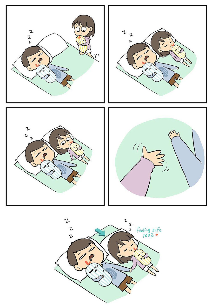 Artist Makes Comics About His Childhood Friend Who Became His Girlfriend, And Over 600,000 Followers Love Them