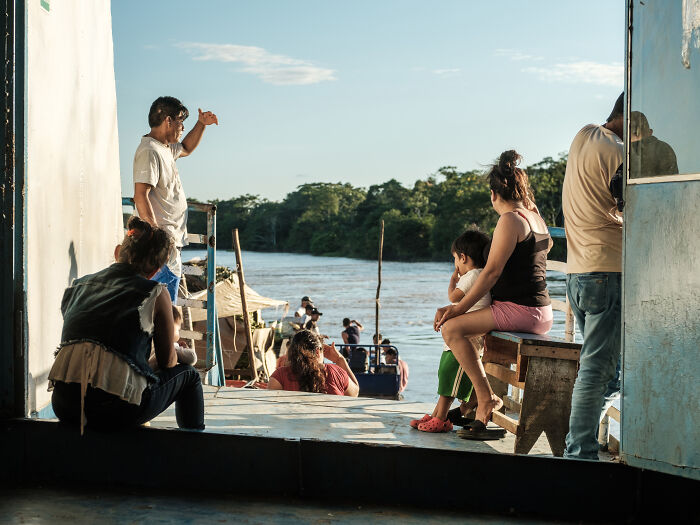 Peaceful day traveling on the Amazon Peaceful day traveling on the Amazon