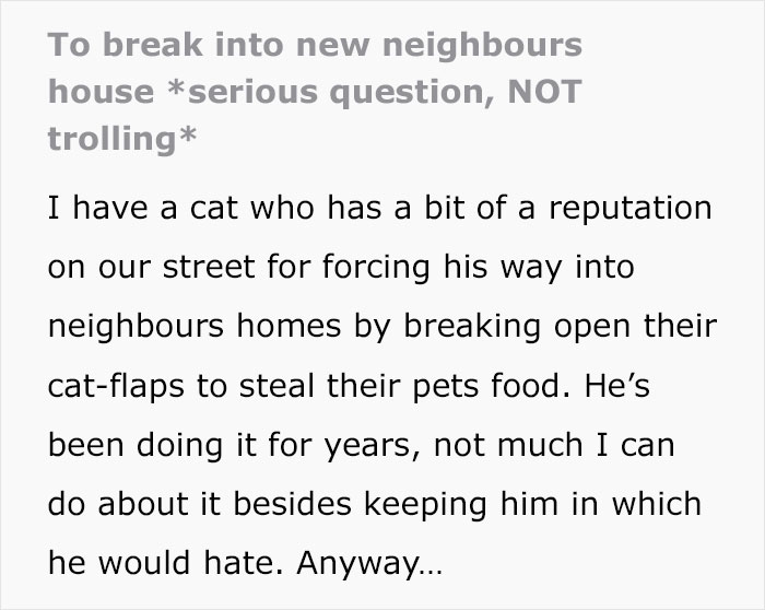 Cat Breaks Into Neighbor&rsquo;s New Home, They Are Furious And Ask For $2,000