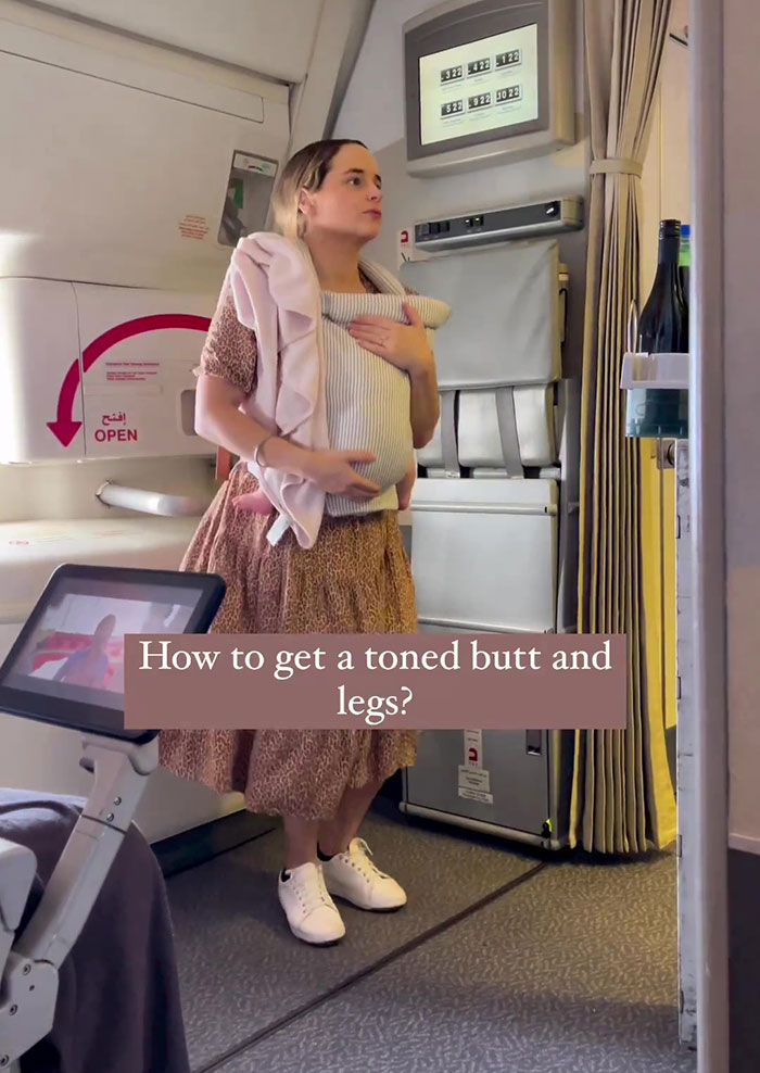 Woman Posts A Video Of Her Attempts To Rock A Baby To Sleep Mid-Flight, Faces Harsh Backlash Online