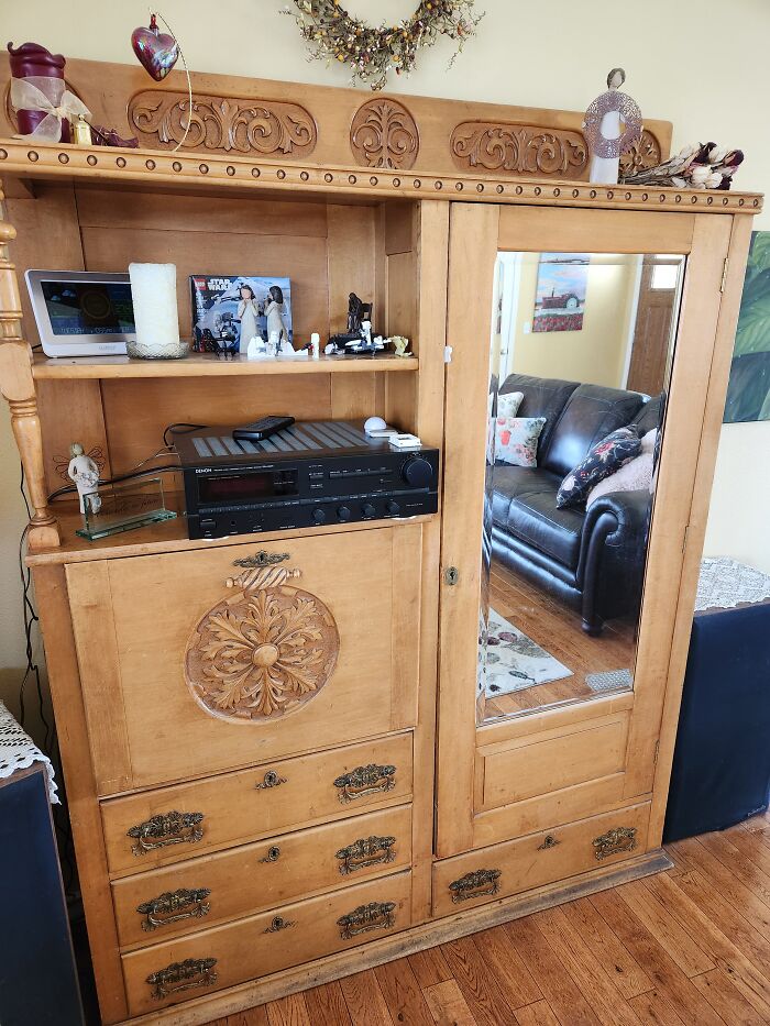 Secretary/Armoire From A Union Pacific Sleeper Car